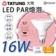 TATUNG 大同 【LED PAR燈泡】16W 白光/黃光 LED燈泡 防水燈泡 燈泡 節能省電 IP65防水