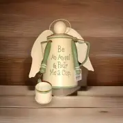 NWT Metal Angel Teapot/Decorative " Be An Angel & Pour Me A Cup", 7"T Religious