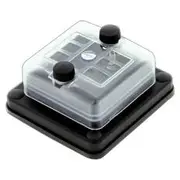 Jaylec 6 Way Waterproof ATS Blade Fuse Distribution Box with LED Indicator - 6 In & 6 Out, FB3130