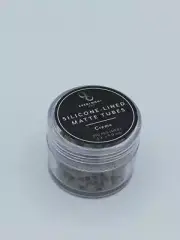Silicone-Lined Matte Tubes By Everlong Hair (Medium) (250 pcs) (Creme)