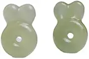 [Generic] Bracelet Natural Hetian Jade Rabbit Pendant,1Pc (Color : 2Pcs)