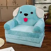 YUDIZWS Foldable Children's Chair, Plush Children's Sofa with Backrest, Baby Chair for Playroom or Children's Room, J