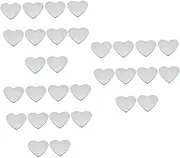PEPLAYTAL 3sets Pet Pendant Blank Key Tag Pendant Clasp for Necklace Dog Id Hangings Blank Tag Pendants Heart Pendant Lip Gloss Labels Pet Id Tag Bracelets Dangle Beads Jewelry Tags 10pcs*3