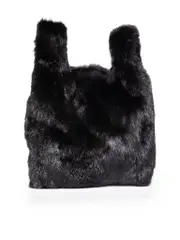 Furrissima Black Mink Fur Bag