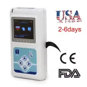 12-Channel 24H ECG EKG Holter Analyze System Recorder Monitor+Software Portable