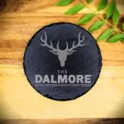 DALMORE Single Malt Whisky Slate Coaster Brand New Handcrafted Laser Engraved
