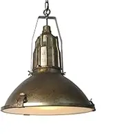 Industrial Style Gold Iron Chandelier, E27 Lamp Base, Single Head Ceiling Pendant Light, Restaurant Cafe Decor Hanging Lamp, Adjustable Height