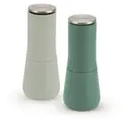 Joseph Jospeh No Spill/Mess Milltop Salt & Pepper Mills Easy Twist & Refill Grey