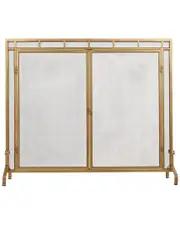 Peyton Lane Geometric Single Panel Fireplace Screen