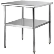 Stainless Steel Work Prep Table Commercial Food Prep Table 30x30x36in