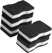 SOESFOUFU 5pcs Black Sponge Kitchen Cleaning Dishwashing Sponge Pad Scrub Black Kitchen Dish for Dishwashing