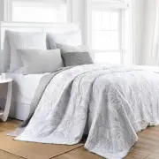 Classic Quilts Botanical Leaves Coverlet Set