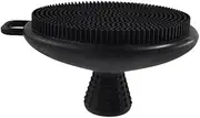 Pack of 2 Silicone Face Scrubber for Men, Waterproof Soft Face Wash Brushes for Exfoliating & Facial Cleansing &Skin Care (Black, One size)
