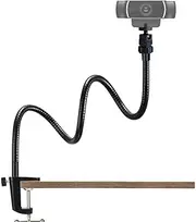 Adjustable 27" Gooseneck Desktop Webcam Stand Holder Camera Desk Clamp Mount for Logitech Webcam C925e C922x C922 C930e C930 C920 C615 and More (1/4" Threaded)