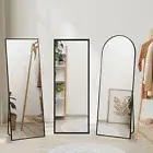 Oikiture Full Length Mirror Arched Dressing Floor Mirrors Wall Mirrors 166x60cm
