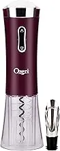 Ozeri Nouveaux II Electric Wine Opener, with Foil Cutter, Pourer and Stopper, Burgundy