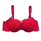 Savage X Fenty Savage Not Sorry Lightly Lined Lace Balconette Bra Size 38DD