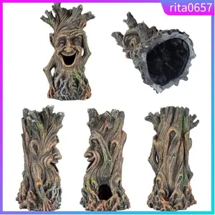 Aquarium Wood Tree Man Ornaments Dead Wood Smile Trunk Craft