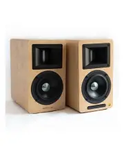 [AirPulse] A80 Wireless Active Bookshelf Speakers in Pine