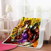 A Popular Handsome And Rich Man 3D Warm Plush Fleece Blanket Picnic Sofa Couch