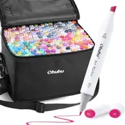 200 Alcohol Markers Set for Coloring & Sketching - Dual , Blender & Case
