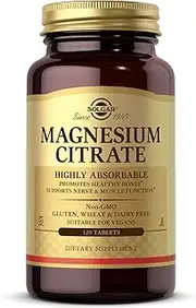 Solgar - Magnesium Citrate, 120 Tablets