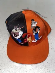 Vintage Looney Tunes SnapBack 90s Youth Hat Cleveland Browns One Size Taz Bugs