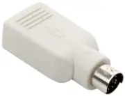 Steren USB A-Female to PS/2 6-Pin Male Adapter