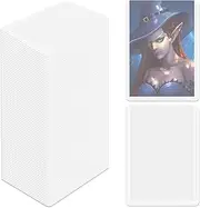 Waltool 100Pcs 3"x4" Hard Plastic Card Sleeves, Regular Toploaders Card Protectors, Baseball Card Top Loaders Holder for Game Sports Collectible Trading Cards