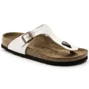 BIRKENSTOCK Women's Gizeh Graceful Pearl White (regular width) - 0943871, Antiqu