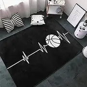 Children's Carpet Football Field Green, 100 x 150 cm, Washable Carpet, soundproof Carpet - for Stairs and hallways