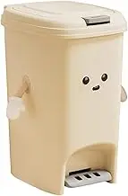 Fenteer Foot Pedal Trash Can for Kitchen, Waste Bin for Home Office and Restroom, 20L