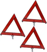 Triangle Frame Reflector 3pcs Emergency Stop Signs Reflective Roadside Safety Signs Car and Road Safety Equipment