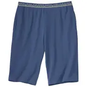 Atlas For Men Mens Cotton Shorts (Blue) - AF367