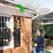 Gutter Cleaning Brush Roofing Tool with Telescopic Extendable Pol Clean Dust OY