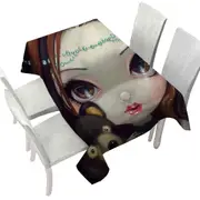 Faces of Faery #69 Princess Girl with Teddy Bear Tablecloth