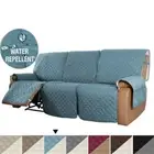 1/2/3Seat Recliner Sofa Cover Pet Dog Kid Sofa Mat Solid Color Sofa Covers Relax