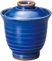 Black Soil and Blue Glazed Small Bowl [3.3 x 3.7 inches (8.5 x 9.5 cm), 5.9 fl oz (150 cc] | Small Soup Bowl | Reinforced