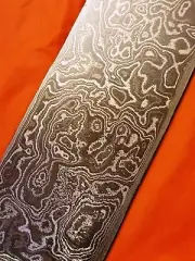 ALABAMA DAMASCUS STEEL BILLET BLANK,BLADE, KNIFE MAKING SUPPLIES - .170" Thick