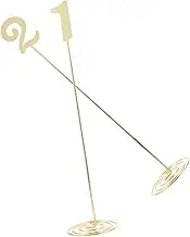 KICHOUSE 2Pcs Place Card Holders for Weddings Events Table Number Stands with Stable Base Photo Clips for Menus Messages and More