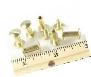 Chicago Screws 1/2" Plain 50 Pcs Bp Gold