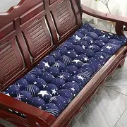 Thick Sun Lounger Cushion for Patio Chair Portable Seat Cushion for Sofa Bench or Relaxing Lounger Mattress Blue 48 X 152 Cm (19 X 60 Inch)