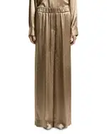 Peserico Satin Eyelet Wide Leg Pants
