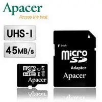 在飛比找Yahoo!奇摩拍賣優惠-Apacer宇瞻 MicroSD TF SDHC UHS-I