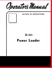 Owner's Manual U-34A Power Front End Loader IH for the International 300 Utility