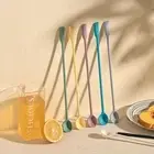 Party Supplies Silicone Spatula Long hand Jars Scraper Kitchen & Bar