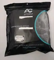 NEW Actlnput Compression Socks Size S/M Black 5-Pack