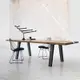 【凱元家居】復古工業風北歐LOFT辦公桌實木會議桌長桌簡約現代鐵藝餐桌工作臺