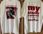 My Bloody Valentine Loveless Albums 90s 2 Side White Unisex Tshirt Reprint