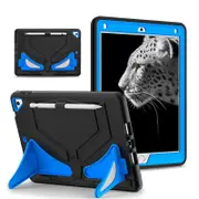 Tablet Case Rugged with Kickstand for iPad 6th/5th Generation 2018/2017-BlackBlue